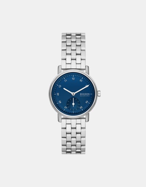 Skagen Women's kuppel lille two-hand sub-second, silver stainless steel watch - SILVER - view 1