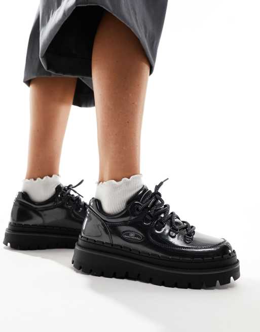 Skechers 90s Jammers sneakers in patent navy ASOS