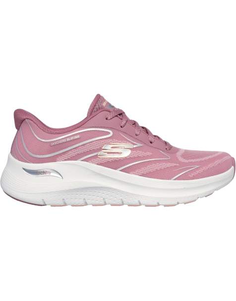 Skechers Arch fit 2.0 trainer in dark mauve - view 1