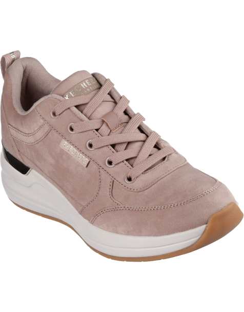 Skechers Billion 2 prissy n plush trainers in taupe - view 1