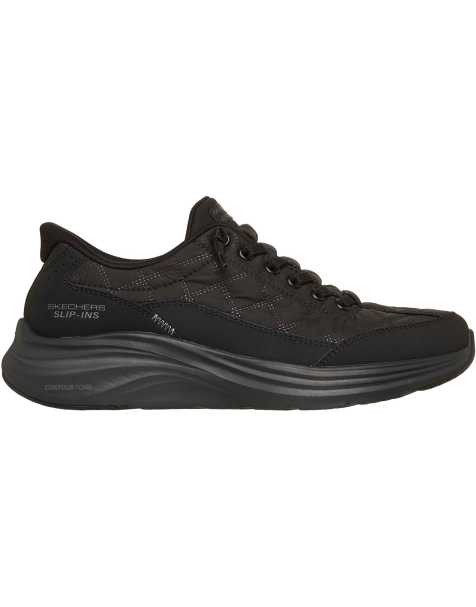Skechers Contour foam cozy fit trainer in black - view 1
