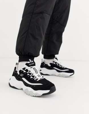 skechers d'lites 3 homme noir