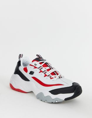 skechers d'lites 2 homme rouge