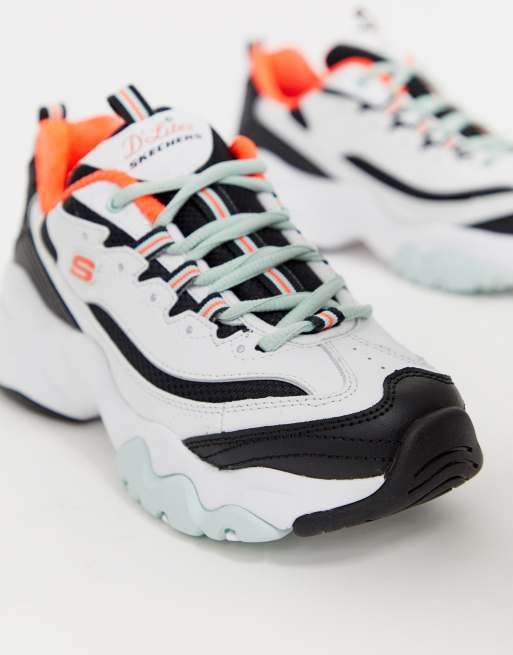 Skechers d store lites orange