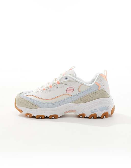 Skechers - D'Lites Bold Views - Sneakers van suède in beige , 2 van 5