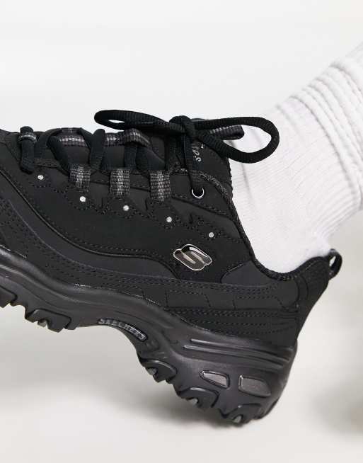 Skechers D Lites Play On Baskets Noir