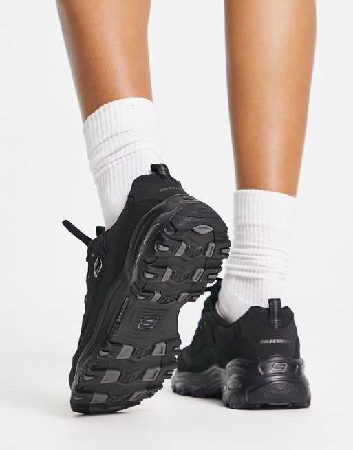 Skechers D Lites Play On trainers in black