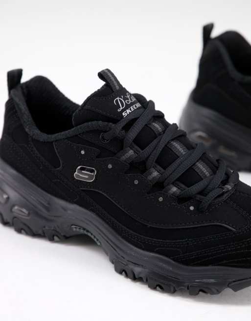 Skechers D'Lites Play On trainers in black