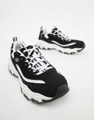 skechers bianche e nere