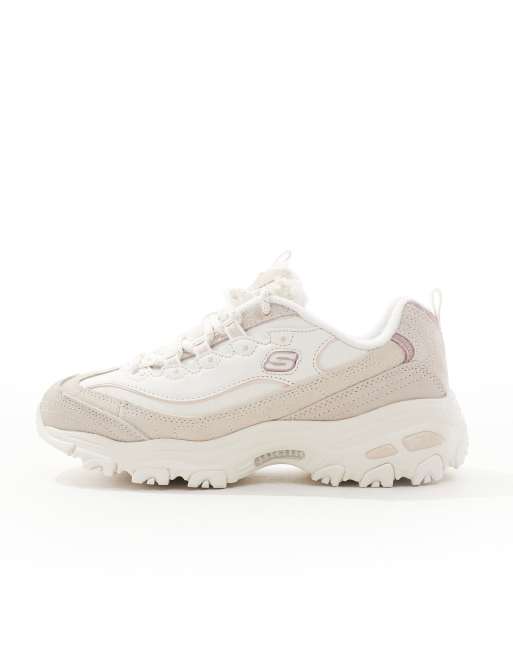 Skechers d'lites femme beige on sale