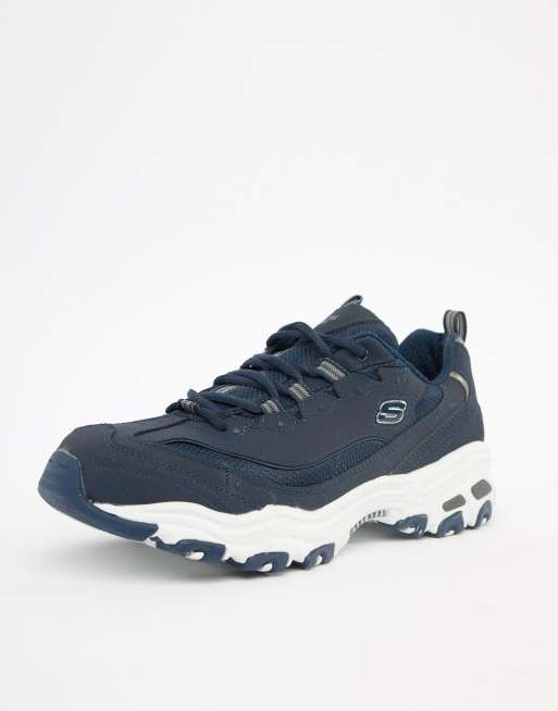 Skechers d'lites hot sale bleu