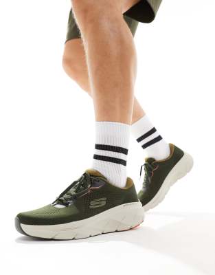 Skechers D'lux walker 2.0 trainer in olive