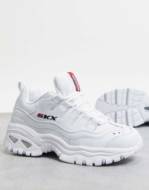 Skechers white 2025 energy trainers