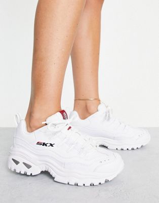 Sketchers Energy SKX chunky trainers in white