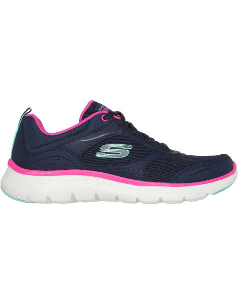 Skechers Flex appeal 5.0 fresh touch trainers in navy - view 1