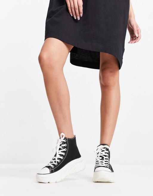 Skechers Funky Street canvas chunky sole sneakers in | ASOS