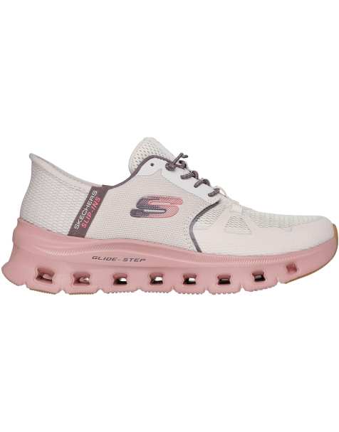Skechers Glide-step pro trainers in taupe - view 1