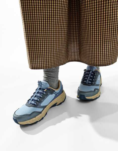 Skechers Go run trail altitude 2.0 ravine trainers in light blue - view 1