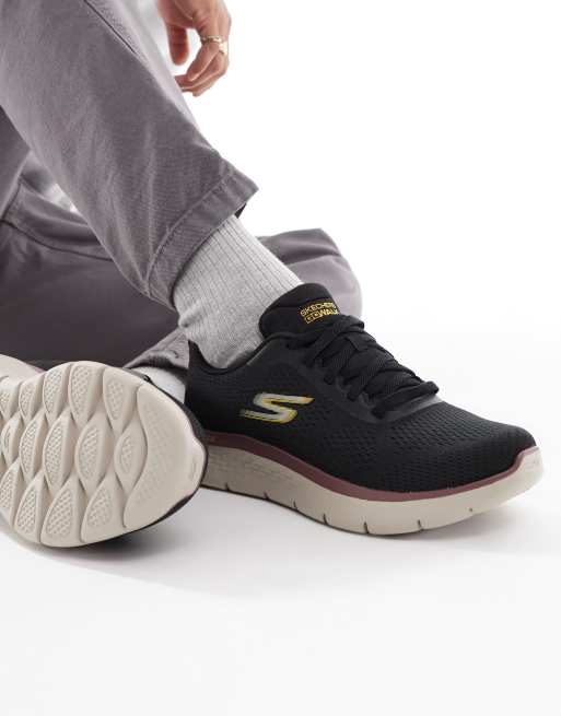 Skechers Go walk flex trainer in black