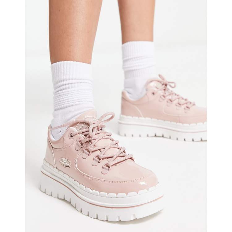 Skechers Jammers chunky sole sneakers in patent pink