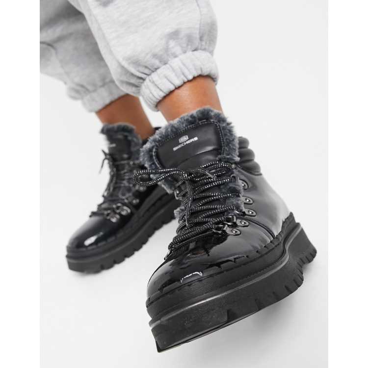 Skechers shop black patent