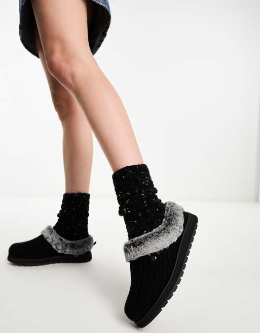 Skechers Keepsakes Ice Angel Mule in Black ASOS