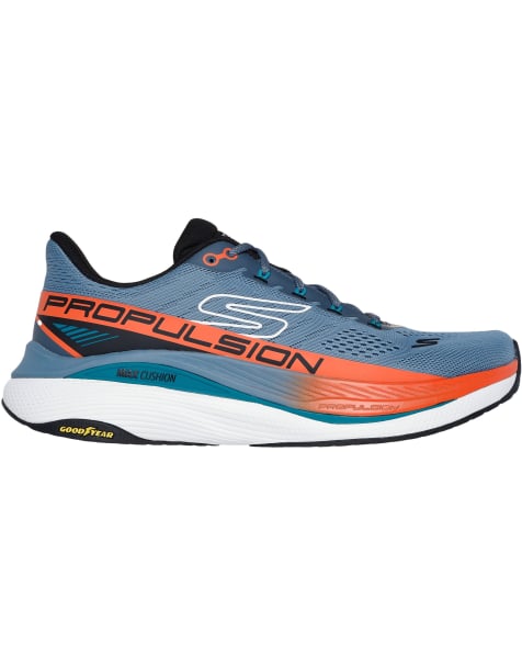 Skechers Max cushioning propulsion trainer in light blue - view 1