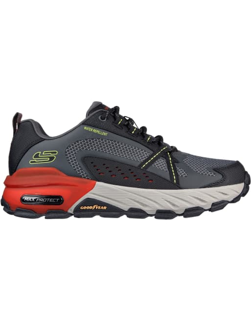 Skechers Max protect trainer in charcoal