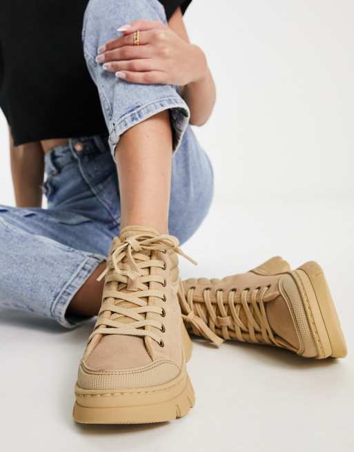 Skechers Roadies Suege suede mix boots in tan ASOS