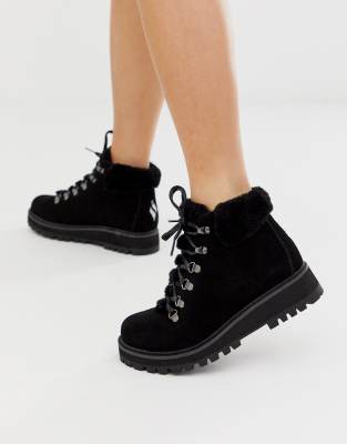 skechers fur boots