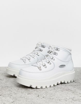 skechers white boots