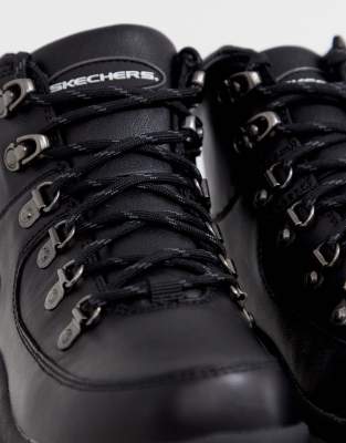 black leather skechers