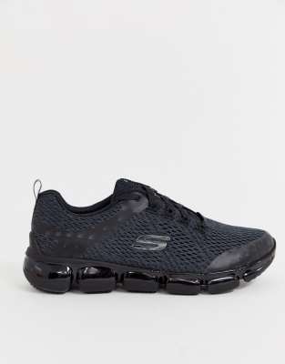 skechers skech 92 trainers in black