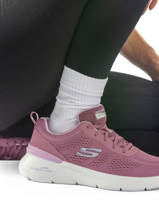 Skechers Skech-air dynamight new heights shoe in mauve ASOS