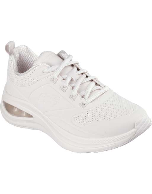Skechers Skech-air meta extraordinaire trainers in off white