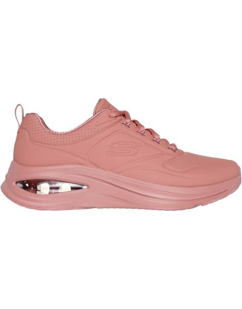 Skechers Skech-air meta extraordinaire trainers in red brick - view 1