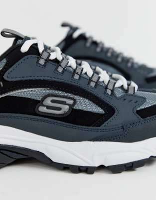 basket skechers bleu