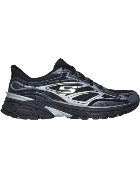 Skechers Stamina sport trainer in black - view 1