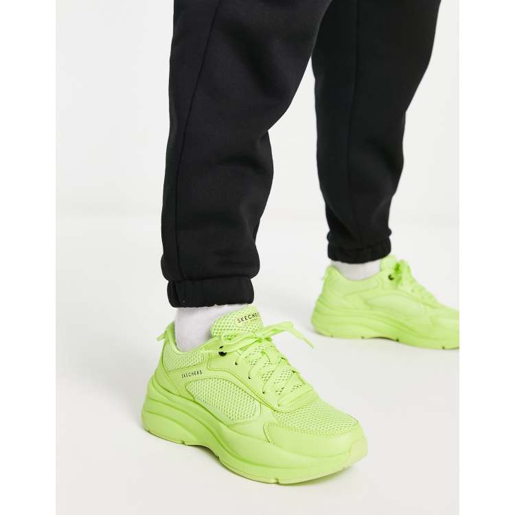 Green on sale skechers sneakers