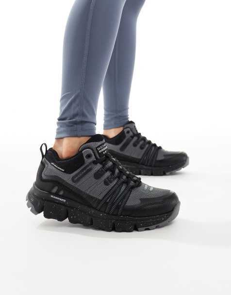 Skechers Summits at wynnwood hiking shoes in charcoal - view 1