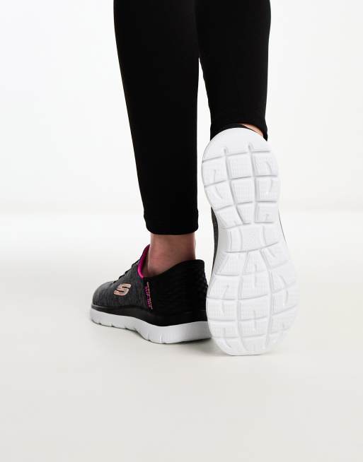 Skechers hot sale summits black