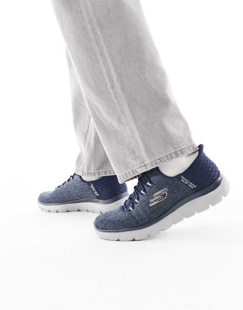 Skechers Summits key pace shoe in navy - view 1