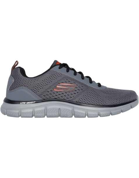 Skechers Track leshur shoes in charcoal - view 1
