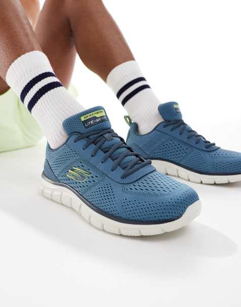 Skechers Track leshur shoes in light blue - view 1