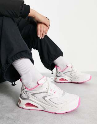 Skechers Tres Air Sneakers In Orange Mix In Pink