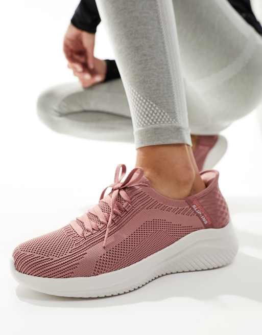 Skechers ultra flex on sale pink