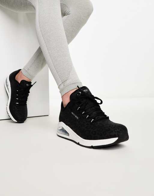 Skechers Uno 2 - In-Kat-Neato Shoe in Black | ASOS