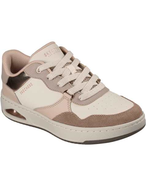 Skechers Uno ctl - subtle shimmer trainers in taupe - view 1