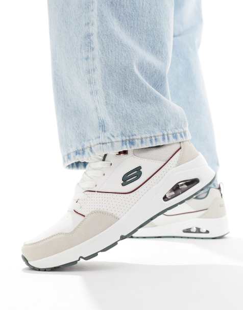 Skechers Uno - retro one trainer in white - view 1