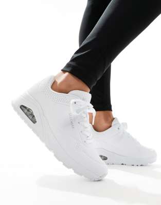 Skechers Uno Stand On Air Sports Shoes in White ASOS